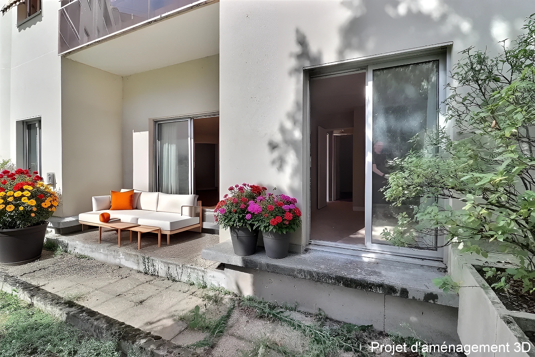 appartement terrasse Issy-les-Moulineaux terrasse projet 3D
