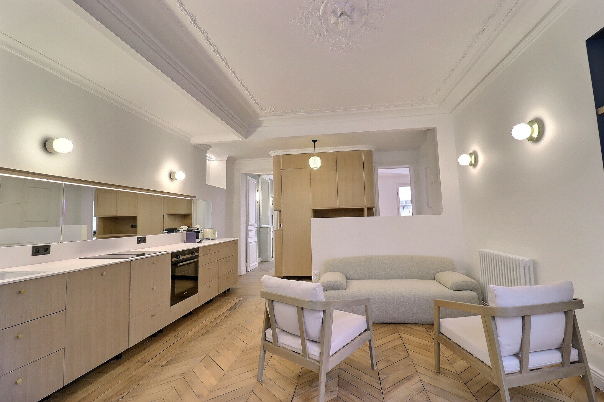Appartement familial 3 chambres rénové à Levallois-Perret Rivay