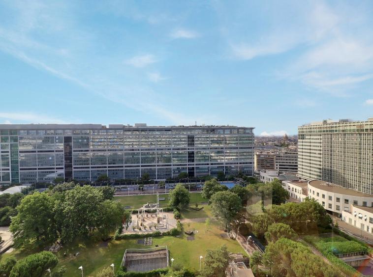 Vue panoramique depuis appartement Paris 14e Montparnasse étage élevé sans vis-à-vis