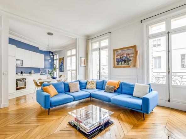 Vue dégagée sur le quartier de l'Europe à Paris 8e