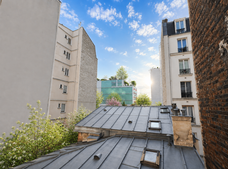 Vue dégagée depuis le studio avenue de Suffren à Paris 15e